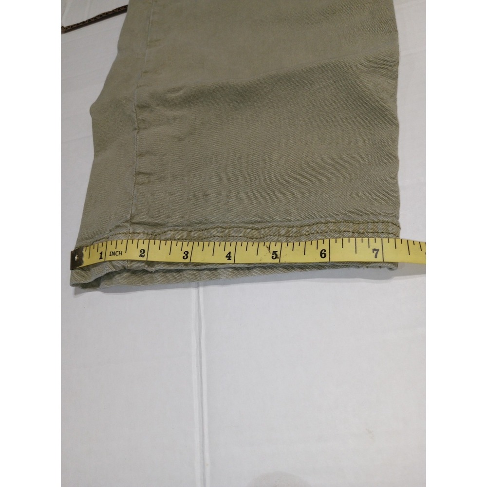 American Eagle Cargo Pants Womens 16 Tan Stretch Utility Casual Wide Leg - Picture 7 of 13